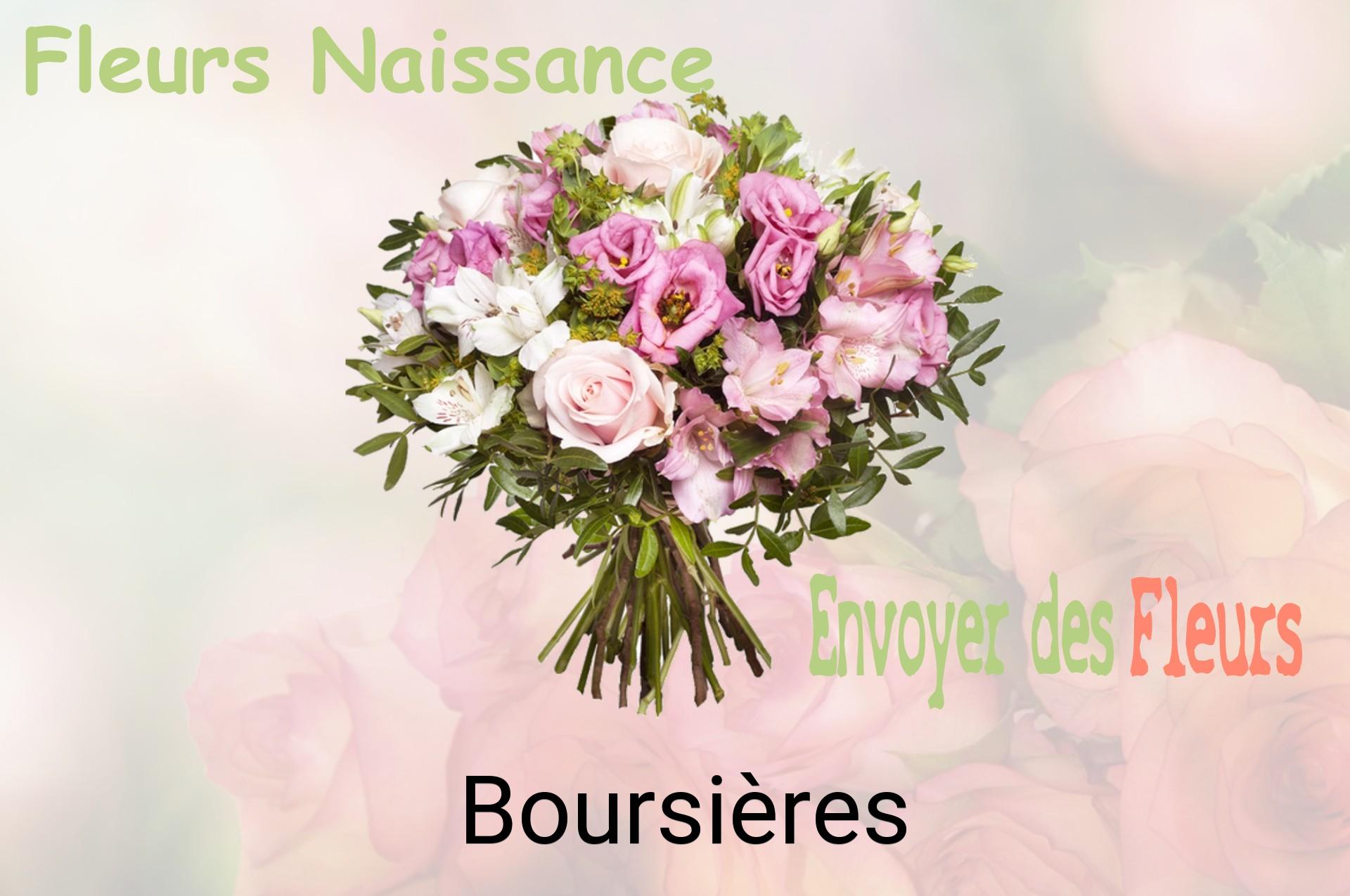 Bouquet de fleurs de naissance livré à Boursières